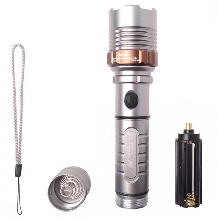 Fengxiao T6strong light flashlight 565  silver