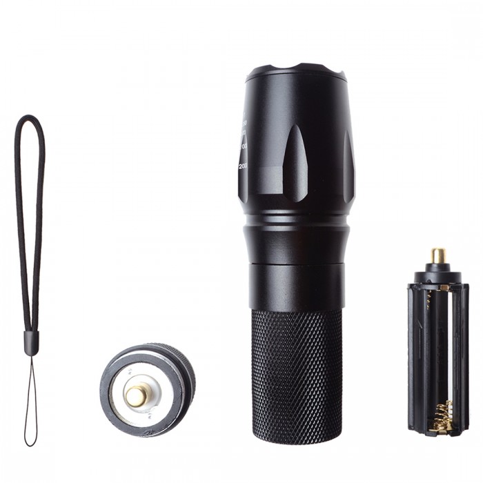 Fengxiao T6strong light flashlight 878  black