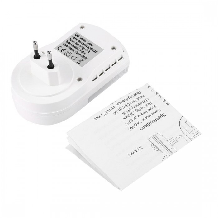 9LEDs Body Motion Sensor Light LED Night Light Bedroom Lamp Wall Lamp EU Plug
