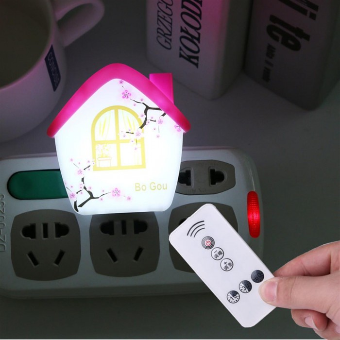 897 house led light control sensor night light manufacturers direct red night light green 0.4 897-11 (remote control + dimming) house red