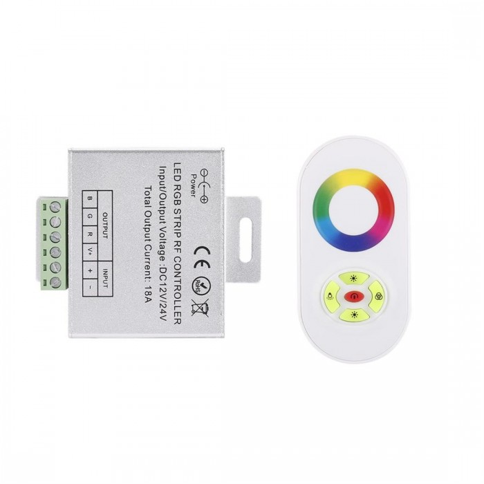 RF Wireless Touch Panel Remote Controller For RGB LED Strip Light DC 12V/24V