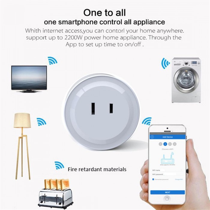Smart home wifi smart socket sundial socket alexa voice timing smart socket