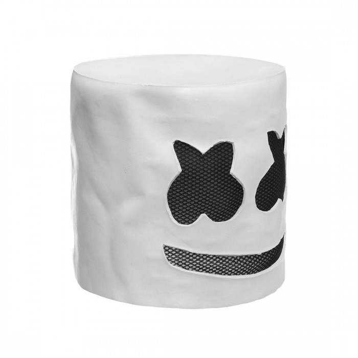 Halloween Party Night Club Latex White Mask Adult DJ Marshmello Mask Costume