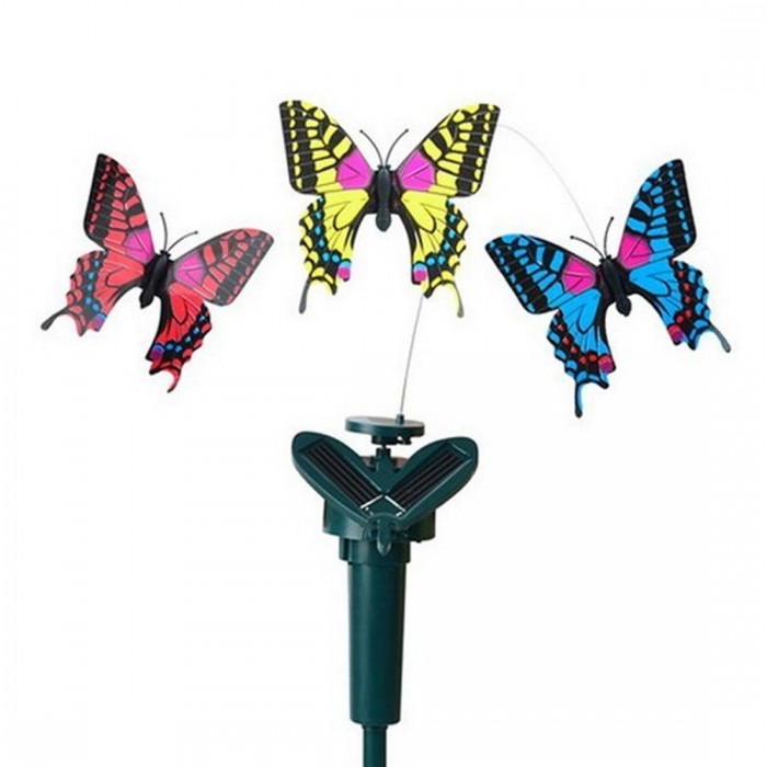 Cross-border solar butterfly simulation science assembly children's toys decorative rotating butterfly creative gifts solar rotating butterfly color mixing