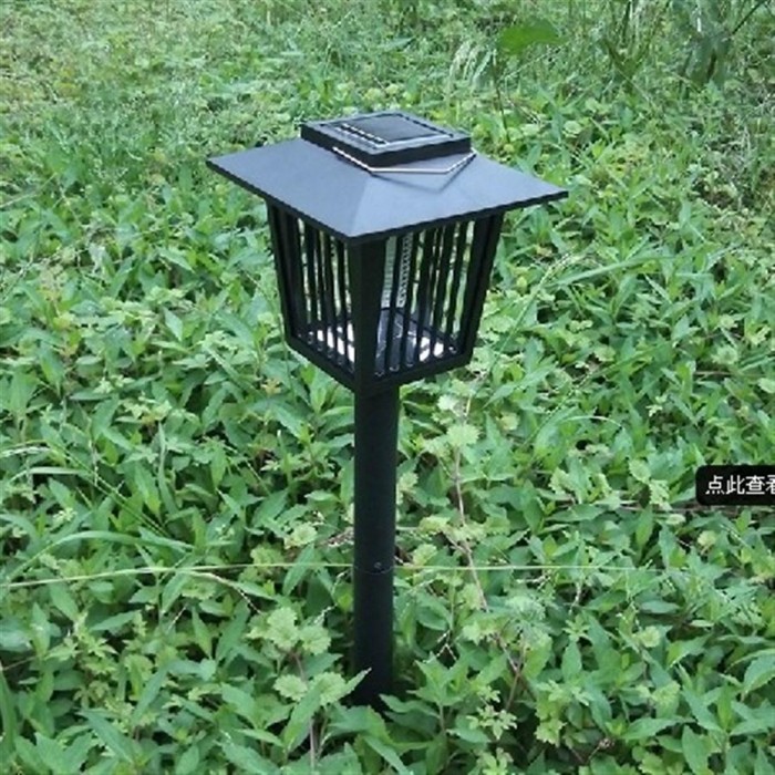 Cross-border solar mosquito killer outdoor LED electronic mosquito killer mosquito catcher mosquito repellent lamp waterproof lawn lamp black