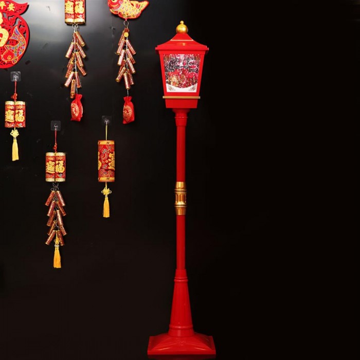 New Spring Festival decoration festival red lunar New Year floating snow street lamp street lamp shopping mall hotel set props god of wealth